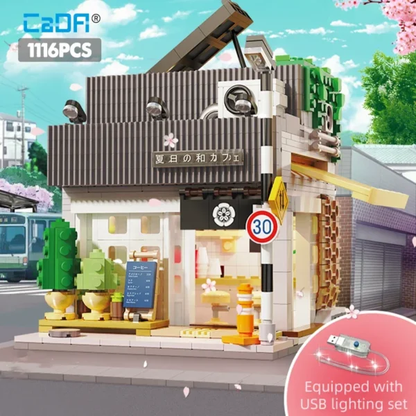 Summer Restaurant Coffee House Building Blocks - Image 3