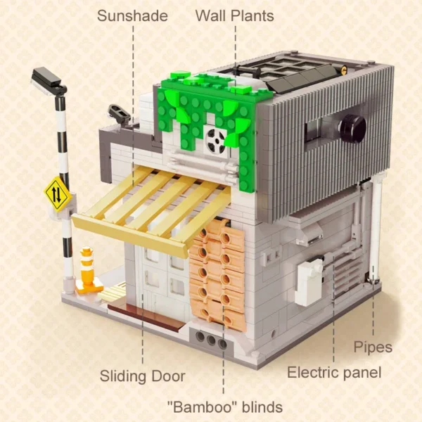 Summer Restaurant Coffee House Building Blocks - Image 6