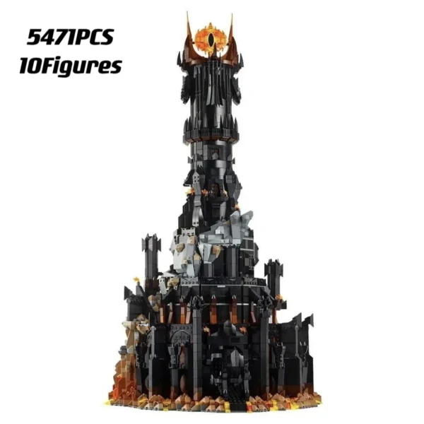 10333 Black Tower Dark Model Building Blocks Kit Bricks