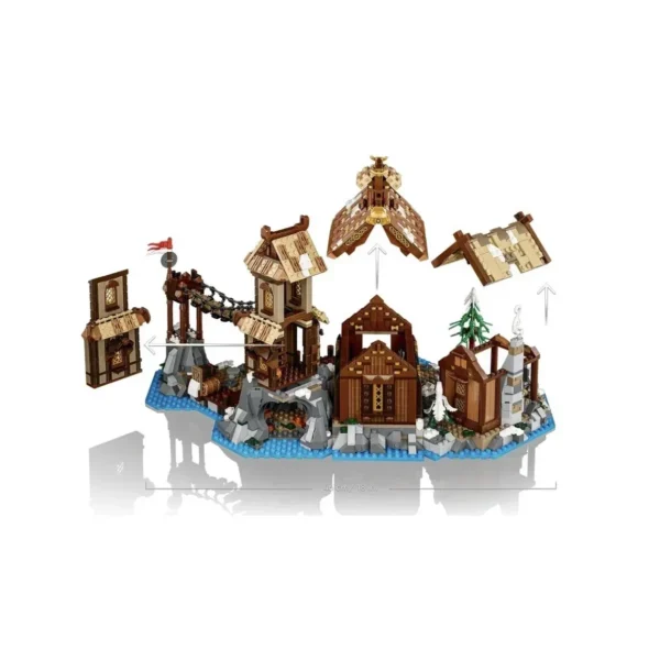 21343 Ideas Viking Village Building Blocks - Image 3