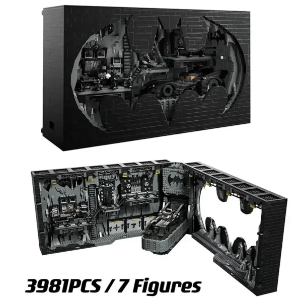 BatCave Shadow Box Cars Building Block Model Compatible 76252 3981Pcs