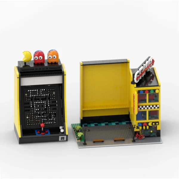 Arcade Games Center + Display For Set 10323 Building Modularization Building Block - Image 6