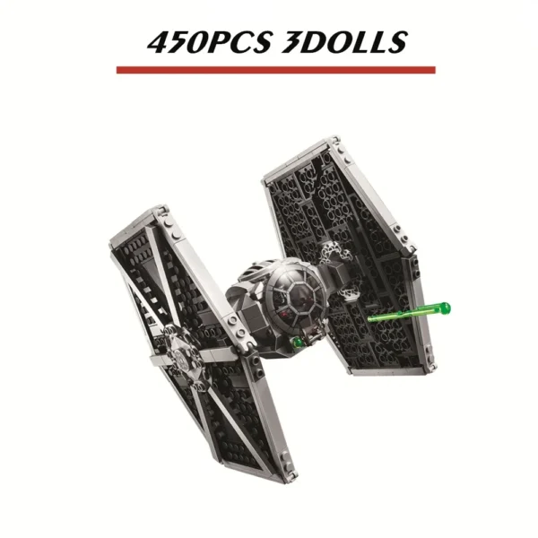 75300 Imperial Tie-Fighter Stars Fighter Space Wars Model Building Blocks Bricks - Image 3