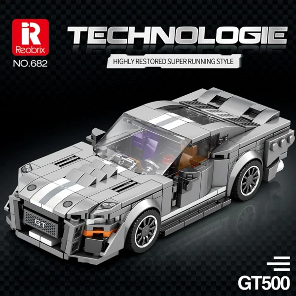Technical GT500 Sports Car Building Blocks - Image 3