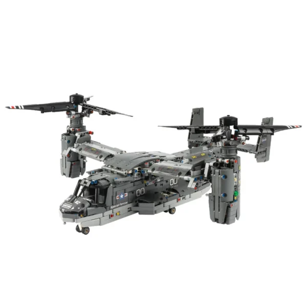 13003 Remote Control The V-22 Osprey Airplane Model Building Blocks Brick - Image 7