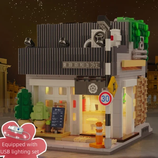 Summer Restaurant Coffee House Building Blocks - Image 4
