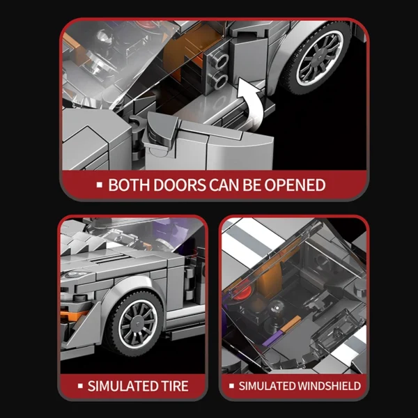 Technical GT500 Sports Car Building Blocks - Image 7