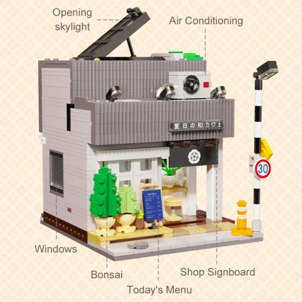 Summer Restaurant Coffee House Building Blocks - Image 5