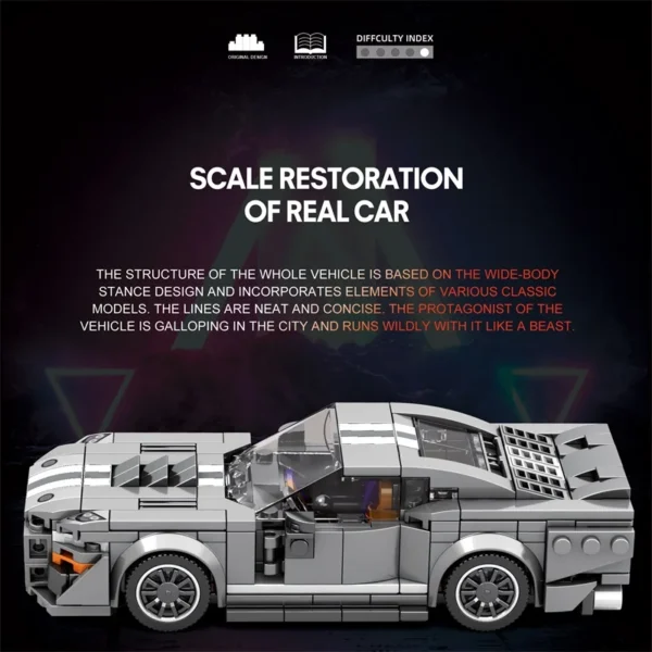 Technical GT500 Sports Car Building Blocks - Image 4