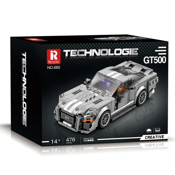 Technical GT500 Sports Car Building Blocks - Image 8
