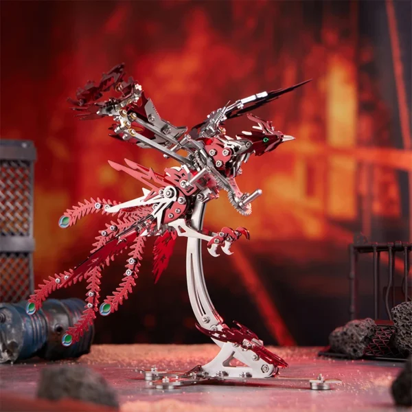 Puzzle 3D Punk Mechanical Phoenix Metal Model kit - Image 6