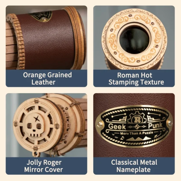 Monocular Telescope 3D Wooden Puzzle Game - Image 5