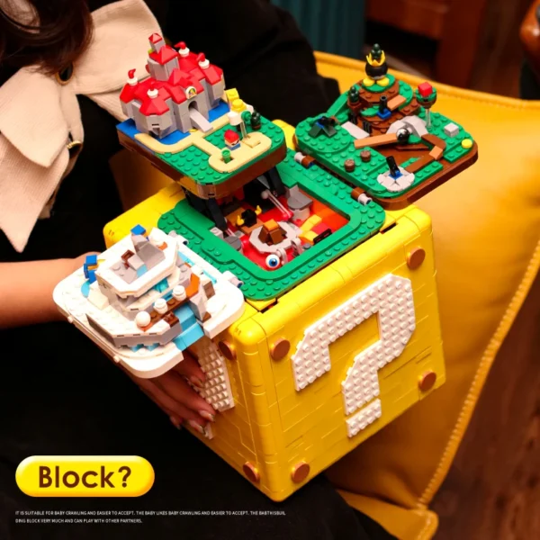 Question Block Building Bricks Compatible With 71395