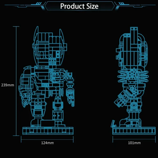 Mechanical Armor Robot Building Blocks High-Tech Bricks Toy Collectible - Image 5