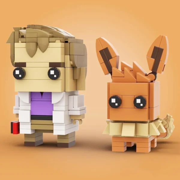 Pokemon Ash Ketchum With Pikachu BRICKHEADZ Building Blocks - Image 9