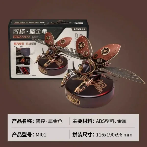 Intelligent Rhinoceros  Battlefield Scorpion Giant Stag Beetle Mechanical Model Toy - Image 3