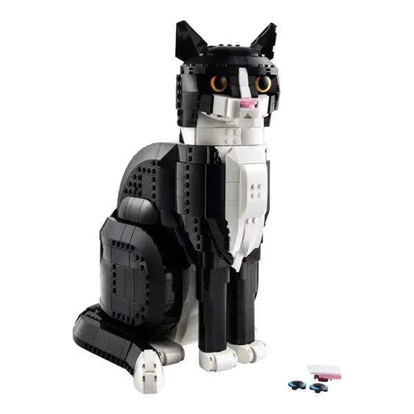 Ideas 21349 Cute Pet Tuxedo Cat Building Blocks