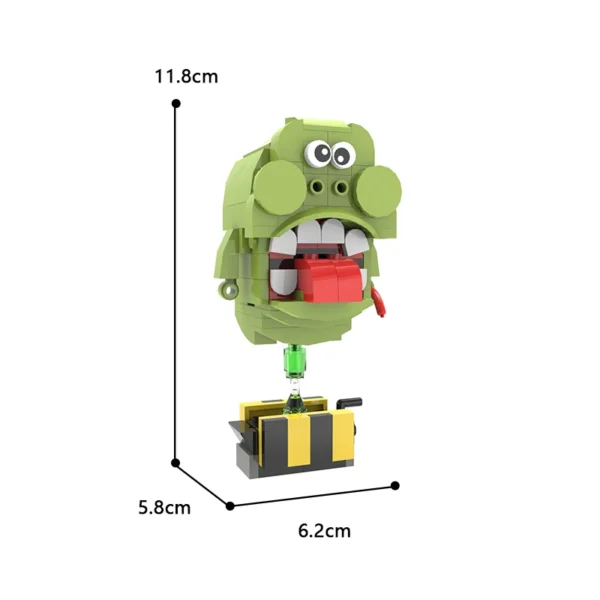 Movies Slimer White Ghosts Action Figures Bricks Ghostbustered Gluttonous Slimeral Brickheadzs Building Blocks - Image 5