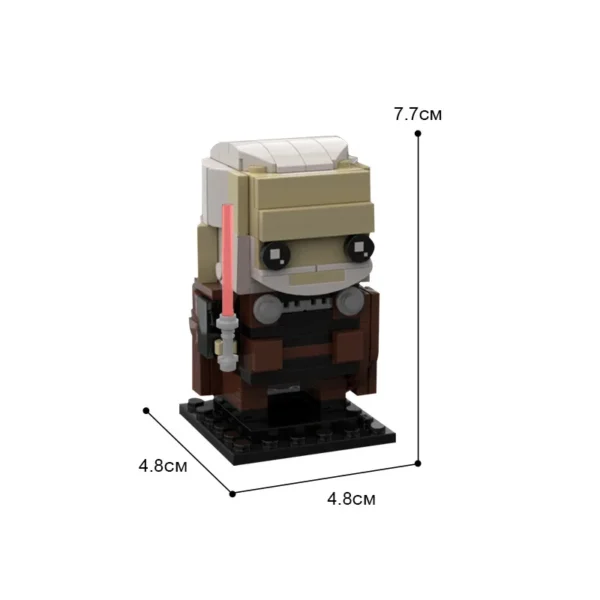 Star Figma Wars Vader Anakin Ewoked Ahsokaed Kuiils General-Grievous Brickheadz Figure Building Blocks Anime - Image 13