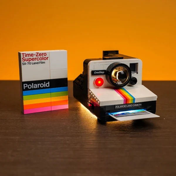 LocoLee LED light 21345 set is suitable for Polaroid OneStep SX-70 Camera building blocks (only including lighting accessories)
