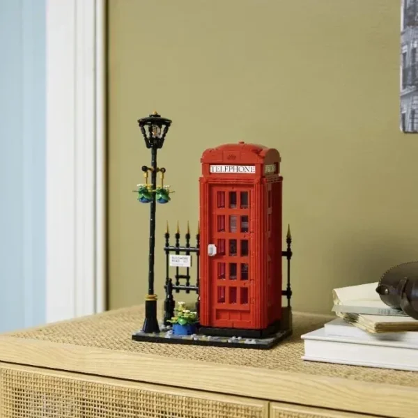 Red London Telephone Box Building Blocks Ideas 21347 - Image 5