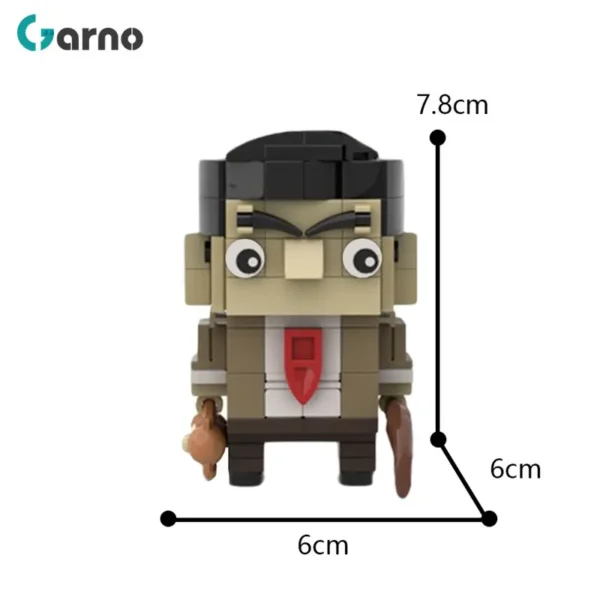 Brickheadz Mr. Beans Green Mini Car Building Block - Image 3