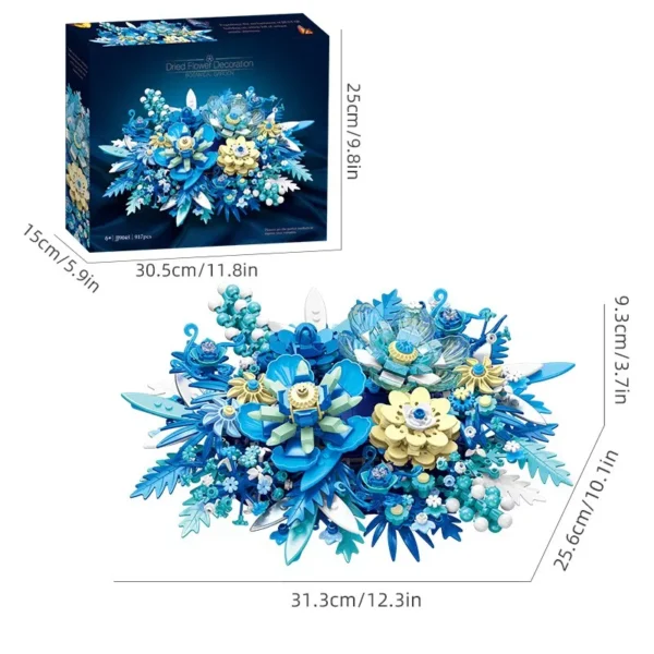 Fantasy Eternal Flower Building Blocks Plant Flower Assembly Brick - Image 6