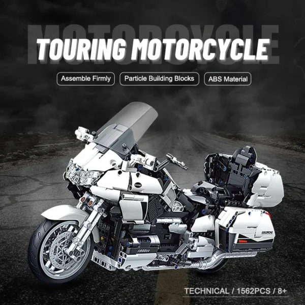 Gold Wing Touring  Motorcycle Technical Model Building Blocks MOC - Image 2