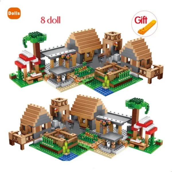 The Farm Cottage Village House Building Block 21128