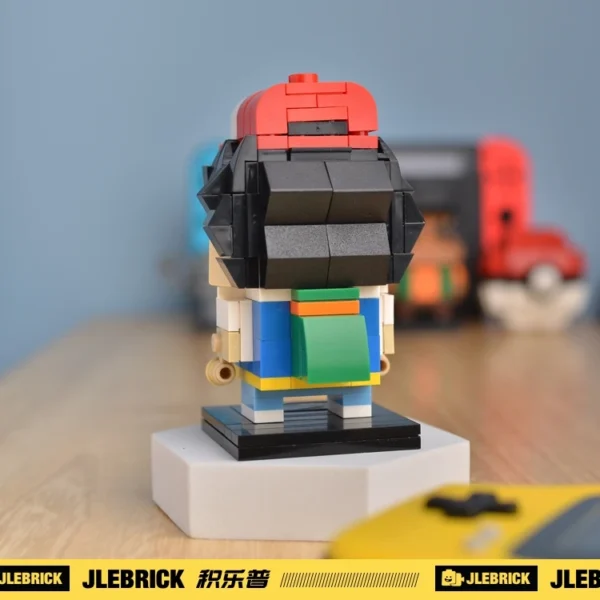 Pokemon Ash Ketchum With Pikachu BRICKHEADZ Building Blocks - Image 3