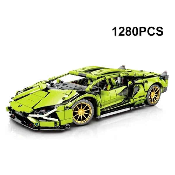 Bugattied Sports Racing Car Building Blocks Lamborghinied - Image 7