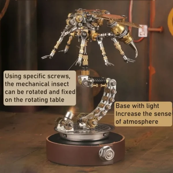 3D Metal Steampunk Insect Puzzle - Image 6