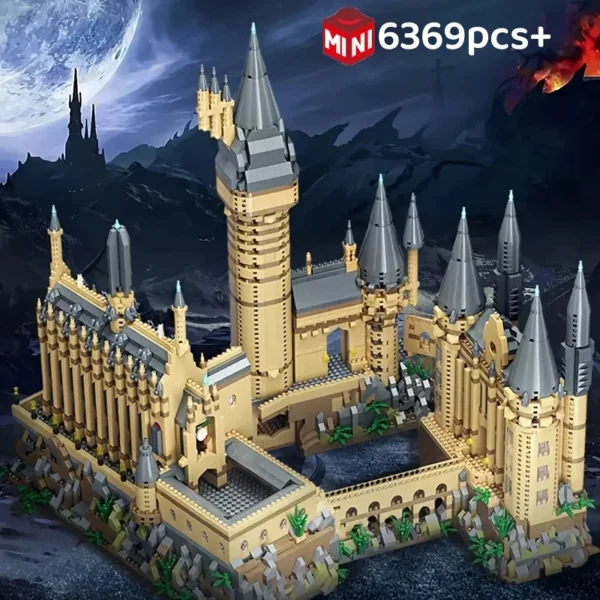 Medieval Magic Castle Series School Architecture Building Blocks