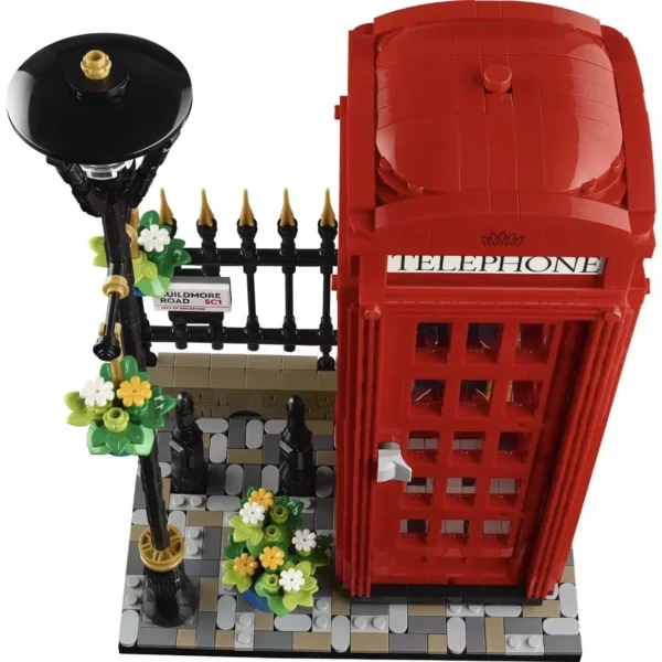 Red London Telephone Box Building Blocks Ideas 21347 - Image 4