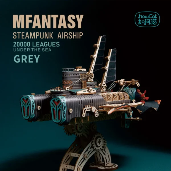 Fantastic Spaceship 3D Wooden Puzzle Steampunk Airship