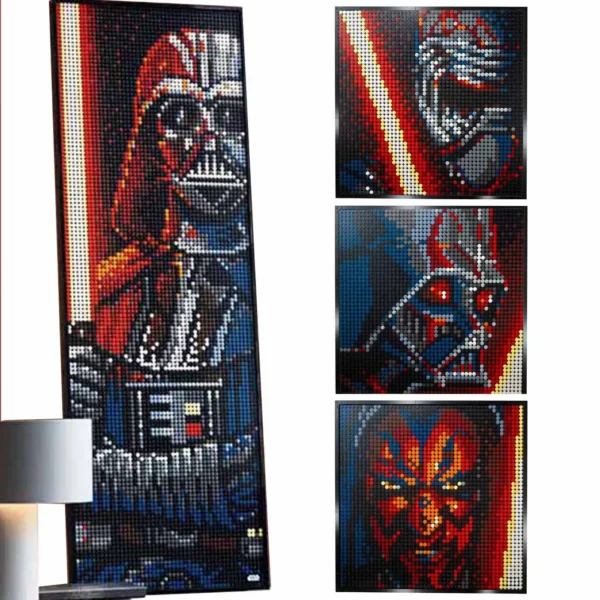 31200 Star Movie Figure Pixel Art Painting Building Blocks Bricks Set Wall Decorations - Image 3