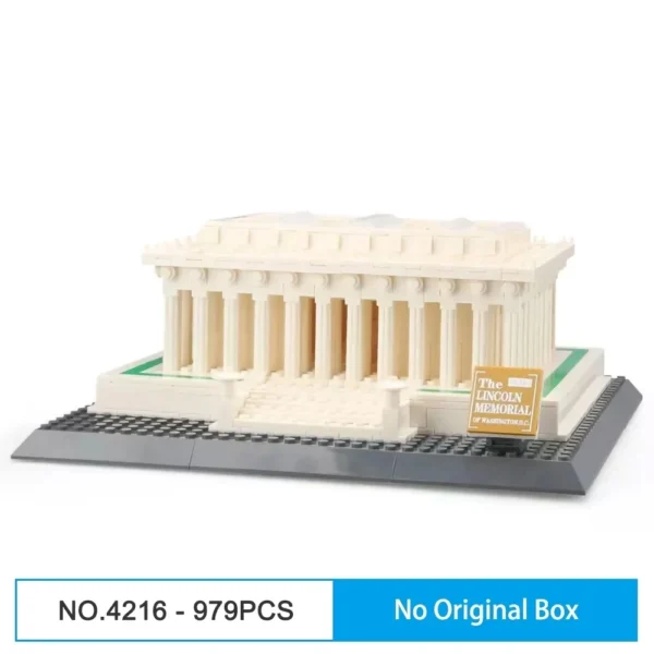 City Street View World Famous Architecture Notre Dame De Paris Model Building Blocks - Image 7