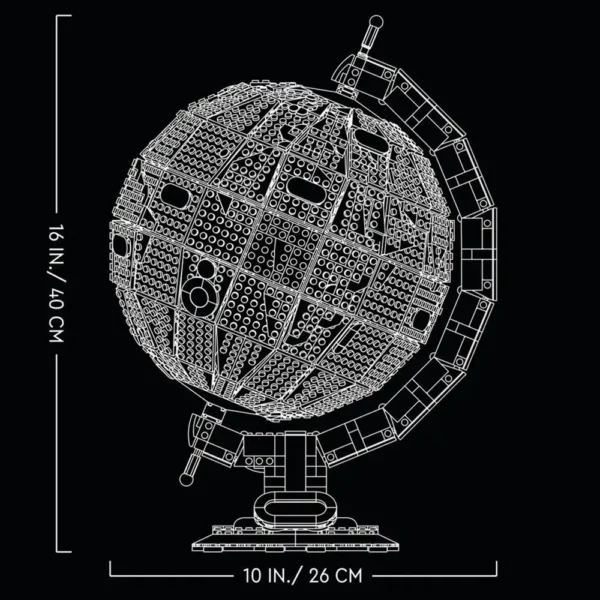 Ideas Expert 21332 Bricks Earth Globe Modular Building Blocks - Image 6