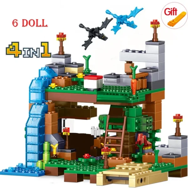 The Village Special Edition Building Blocks With Steve Set 21128 - Image 5