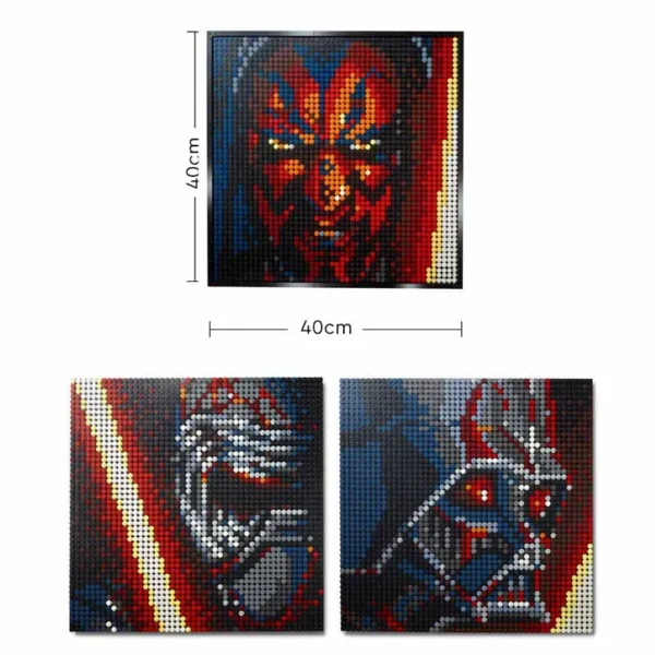 31200 Star Movie Figure Pixel Art Painting Building Blocks Bricks Set Wall Decorations - Image 2