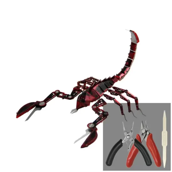 3D Scorpions Metal Puzzle Steampunk Mechanical Scorpion Model Kit - Image 8