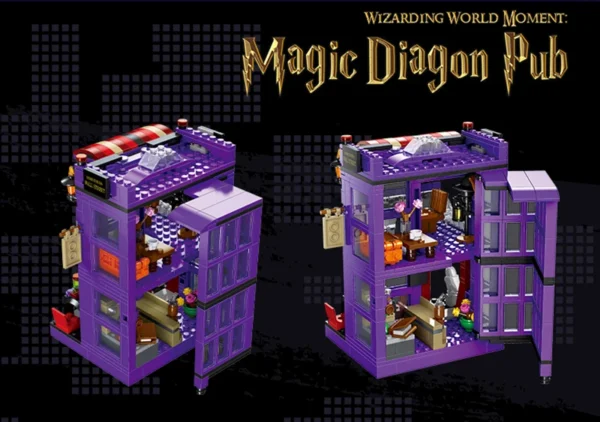 Harry Potter Magic World Street Building Sets Telephone Booth - Image 3