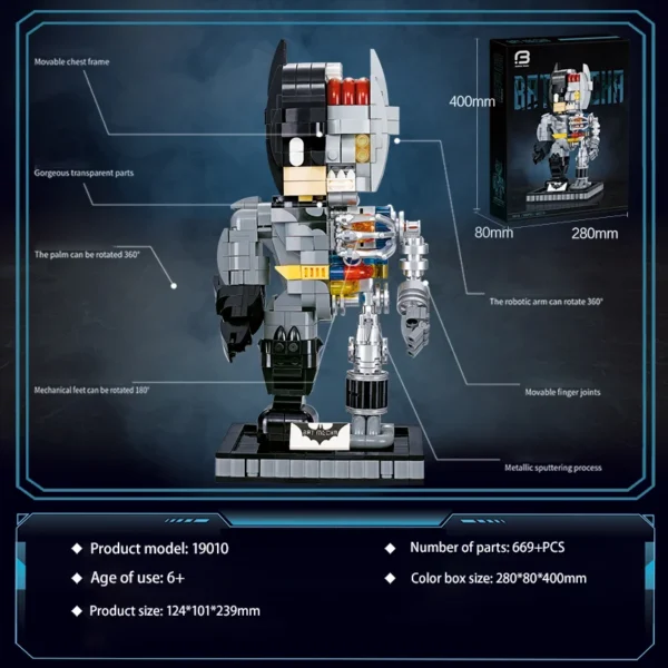 Mechanical Armor Robot Building Blocks High-Tech Bricks Toy Collectible - Image 4