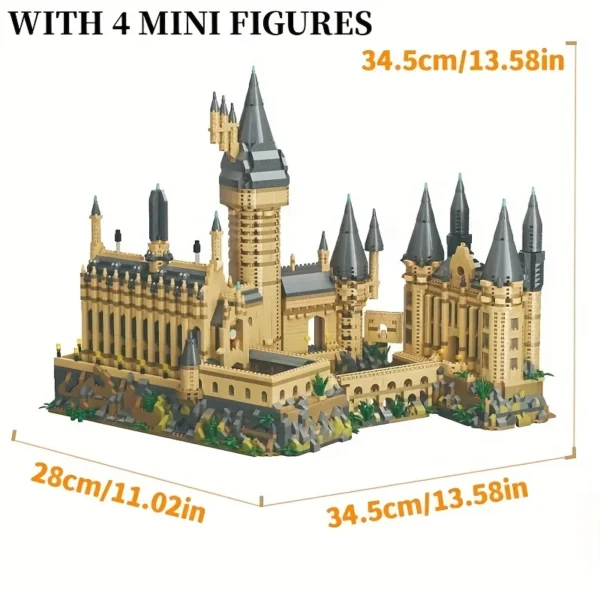 Medieval Magic Castle Series School Architecture Building Blocks - Image 2