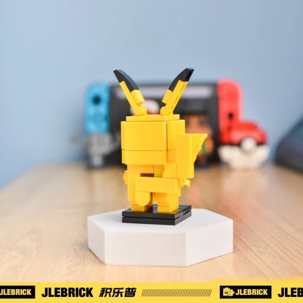 Pokemon Ash Ketchum With Pikachu BRICKHEADZ Building Blocks - Image 5