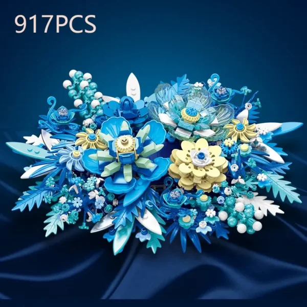 Fantasy Eternal Flower Building Blocks Plant Flower Assembly Brick