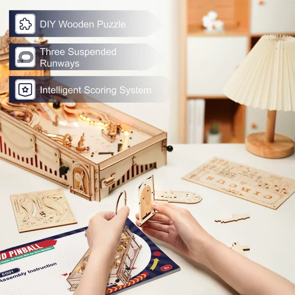 Pinball 3D Wooden Puzzle - Image 2