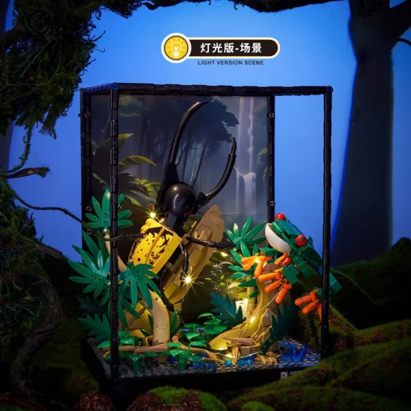 Sketching Ocean Turtle Fish Tank Aquarium Block Set Tropical Rainforest Insect Block Brick - Image 6