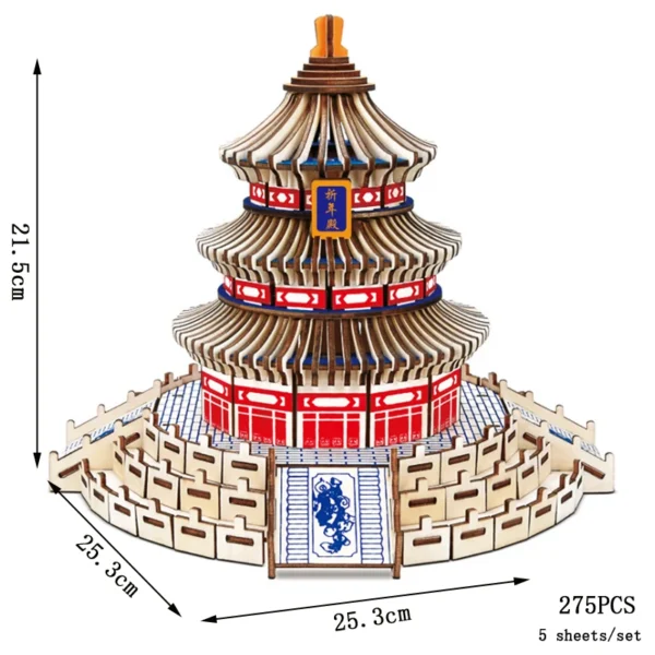 Retro Bus European-style Campervan 3D Wooden Puzzle - Image 19