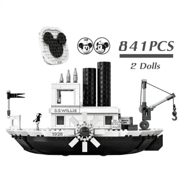 Steamboat Willie Building Blocks